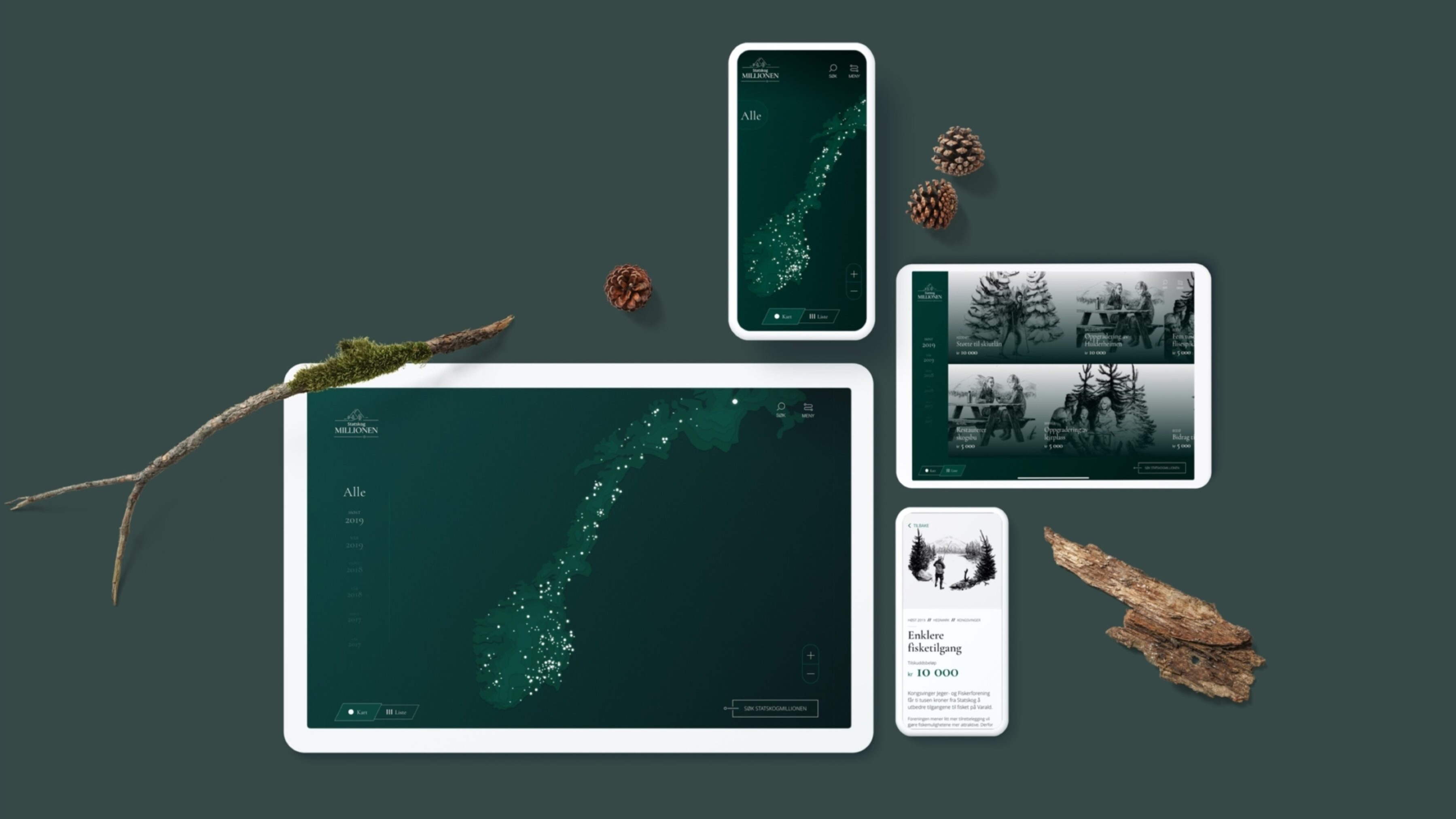 Bilde av grensensittet på statskogmillionen på ipad og mobil